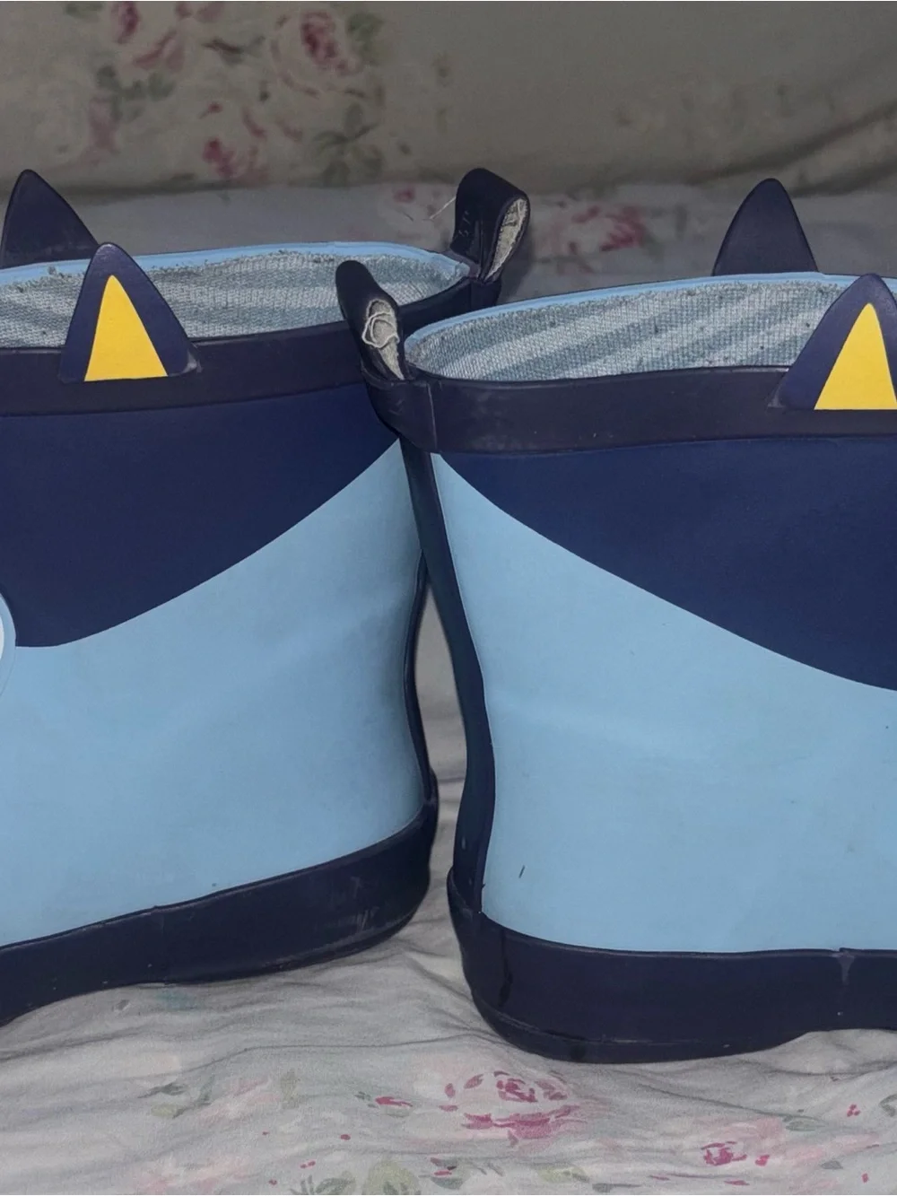 Target Kids Blue Character Rain Boots with Yellow Nose
